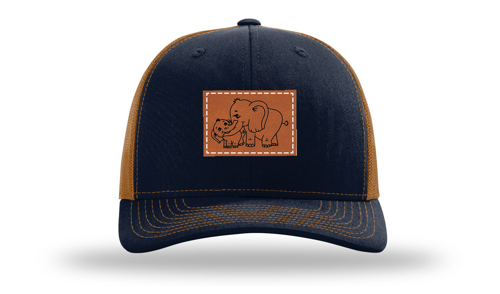 Navy / Caramel