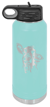 Load image into Gallery viewer, Cow Laser Engraved Water Bottle (Etched)
