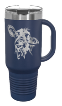 Load image into Gallery viewer, Cow 40oz Handle Mug Laser Engraved
