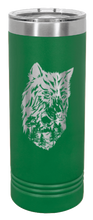 Load image into Gallery viewer, Wolf With Trees Laser Engraved Skinny Tumbler (Etched)
