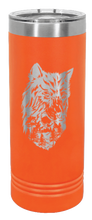 Load image into Gallery viewer, Wolf With Trees Laser Engraved Skinny Tumbler (Etched)
