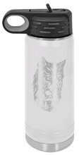 Load image into Gallery viewer, Wolf The Trees Laser Engraved Water Bottle (Etched)
