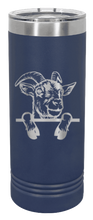 Load image into Gallery viewer, Goat Laser Engraved Skinny Tumbler (Etched)
