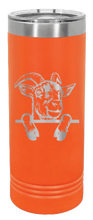 Load image into Gallery viewer, Goat Laser Engraved Skinny Tumbler (Etched)
