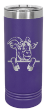 Load image into Gallery viewer, Goat Laser Engraved Skinny Tumbler (Etched)
