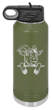 Load image into Gallery viewer, Goat Laser Engraved Water Bottle (Etched)
