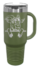 Load image into Gallery viewer, Goat 40oz Handle Mug Laser Engraved
