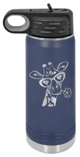 Load image into Gallery viewer, Giraffe 2 Laser Engraved Water Bottle (Etched)
