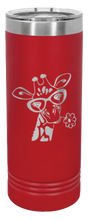 Load image into Gallery viewer, Giraffe 2 Laser Engraved Skinny Tumbler (Etched)
