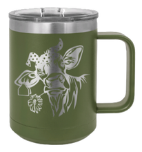 Load image into Gallery viewer, Cow with Bandana Laser Engraved Mug (Etched)
