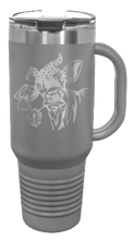 Load image into Gallery viewer, Cow With Bandana 40oz Handle Mug Laser Engraved
