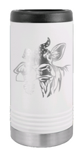 Load image into Gallery viewer, Cow With Bandana Laser Engraved Slim Can Insulated Koosie
