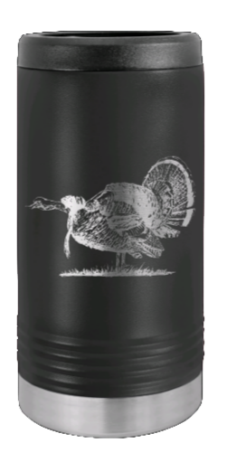 Turkey Laser Engraved Slim Can Insulated Koosie