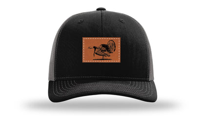 Turkey Strut Leather Patch Richardson 112 Hat