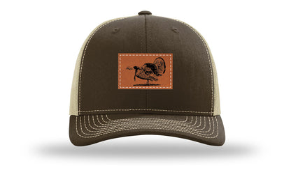 Turkey Strut Leather Patch Richardson 112 Hat
