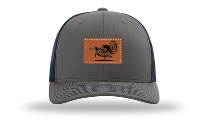 Turkey Strut Leather Patch Richardson 112 Hat