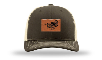 Turkey Strut Leather Patch Richardson 112 Hat
