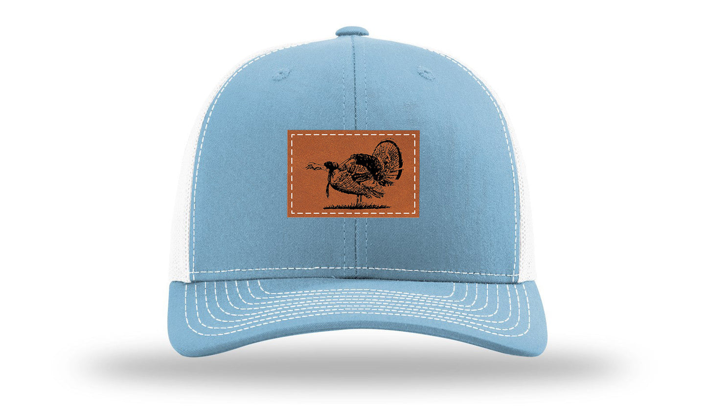 Turkey Strut Leather Patch Richardson 112 Hat