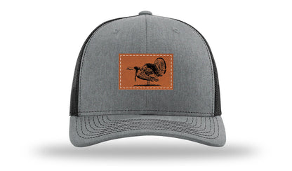 Turkey Strut Leather Patch Richardson 112 Hat
