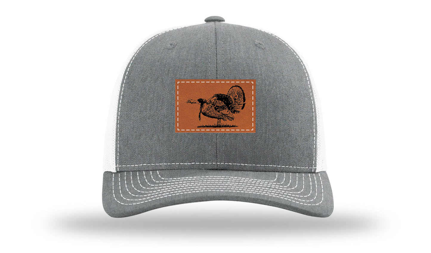 Turkey Strut Leather Patch Richardson 112 Hat