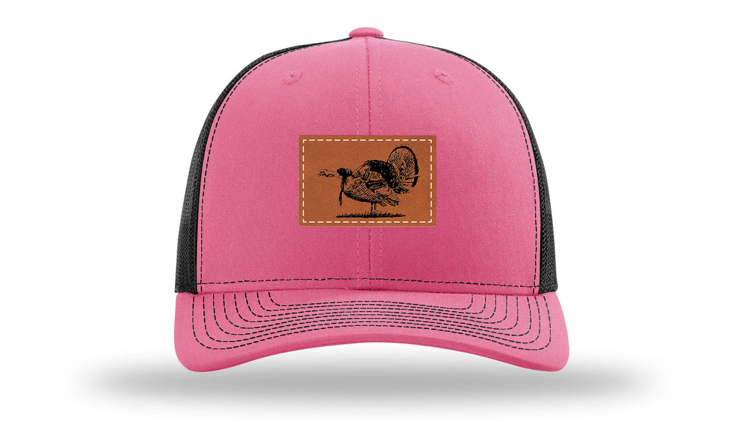 Turkey Strut Leather Patch Richardson 112 Hat