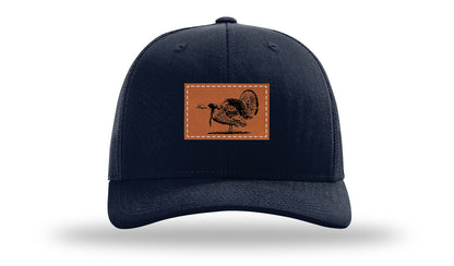 Turkey Strut Leather Patch Richardson 112 Hat