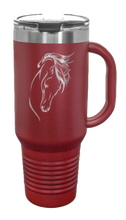 Load image into Gallery viewer, Horse 2 40oz Handle Mug Laser Engraved
