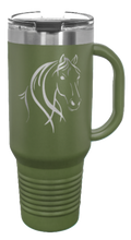 Load image into Gallery viewer, Horse 40oz Handle Mug Laser Engraved
