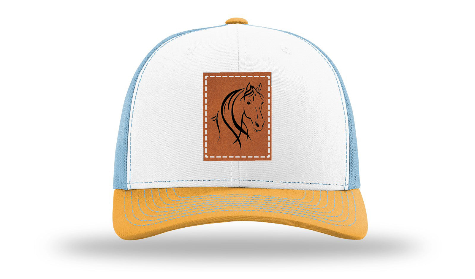 White / Columbia Blue / Yellow