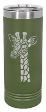 Load image into Gallery viewer, Giraffe Laser Engraved Skinny Tumbler (Etched)
