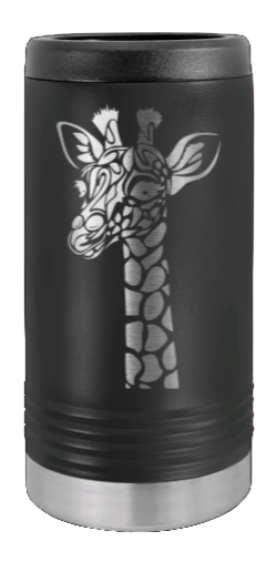 Giraffe Laser Engraved Slim Can Insulated Koosie