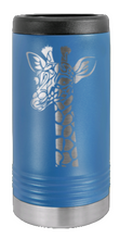 Load image into Gallery viewer, Giraffe Laser Engraved Slim Can Insulated Koosie
