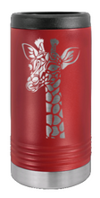 Load image into Gallery viewer, Giraffe Laser Engraved Slim Can Insulated Koosie
