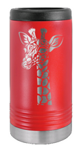 Load image into Gallery viewer, Giraffe Laser Engraved Slim Can Insulated Koosie
