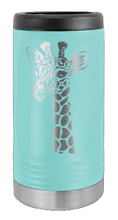 Load image into Gallery viewer, Giraffe Laser Engraved Slim Can Insulated Koosie
