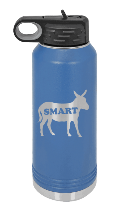 SmartAss - 32oz Water Bottle Laser Engraved- Royal Blue