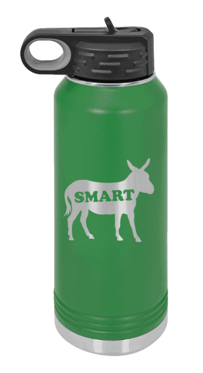 SmartAss - 32oz Water Bottle Laser Engraved- Green