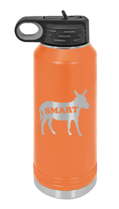 SmartAss - 32oz Water Bottle Laser Engraved- Orange