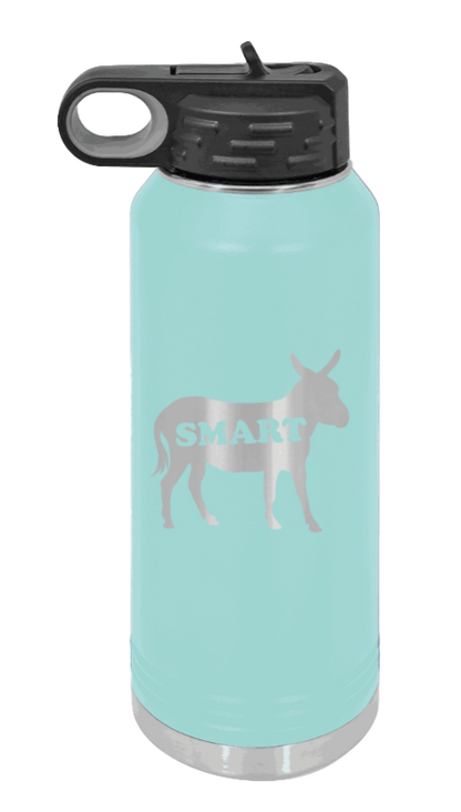 SmartAss - 32oz Water Bottle Laser Engraved- Teal