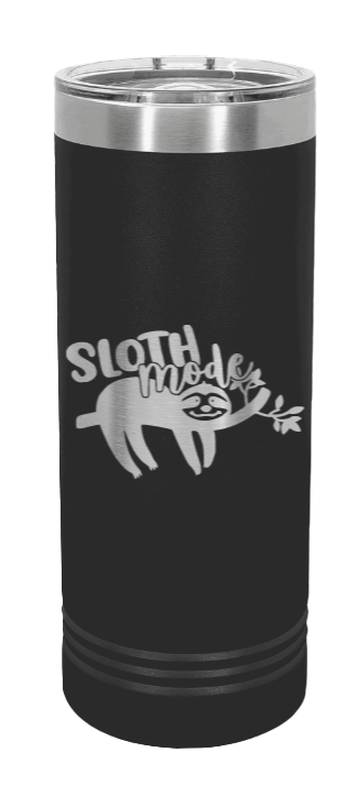 Sloth Laser Engraved Skinny Tumbler (Etched)