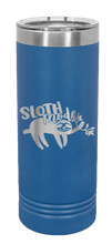 Load image into Gallery viewer, Sloth Laser Engraved Skinny Tumbler (Etched)

