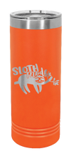Load image into Gallery viewer, Sloth Laser Engraved Skinny Tumbler (Etched)
