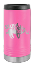 Load image into Gallery viewer, Sloth Laser Engraved Slim Can Insulated Koosie
