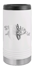 Load image into Gallery viewer, Sloth Laser Engraved Slim Can Insulated Koosie
