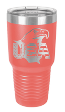 Load image into Gallery viewer, USA Eagle Laser Engraved Tumbler (Etched)

