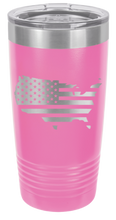 Load image into Gallery viewer, USA Flag Cutout Laser Engraved Tumbler (Etched)
