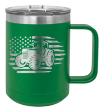 Load image into Gallery viewer, Tractor Flag 3 Laser Engraved Mug (Etched)
