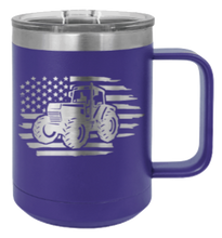 Load image into Gallery viewer, Tractor Flag 3 Laser Engraved Mug (Etched)
