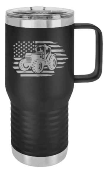 Tractor Flag 3 Laser Engraved Mug (Etched)