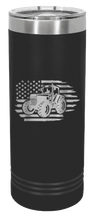 Load image into Gallery viewer, Tractor Flag 3 Laser Engraved Skinny Tumbler (Etched)
